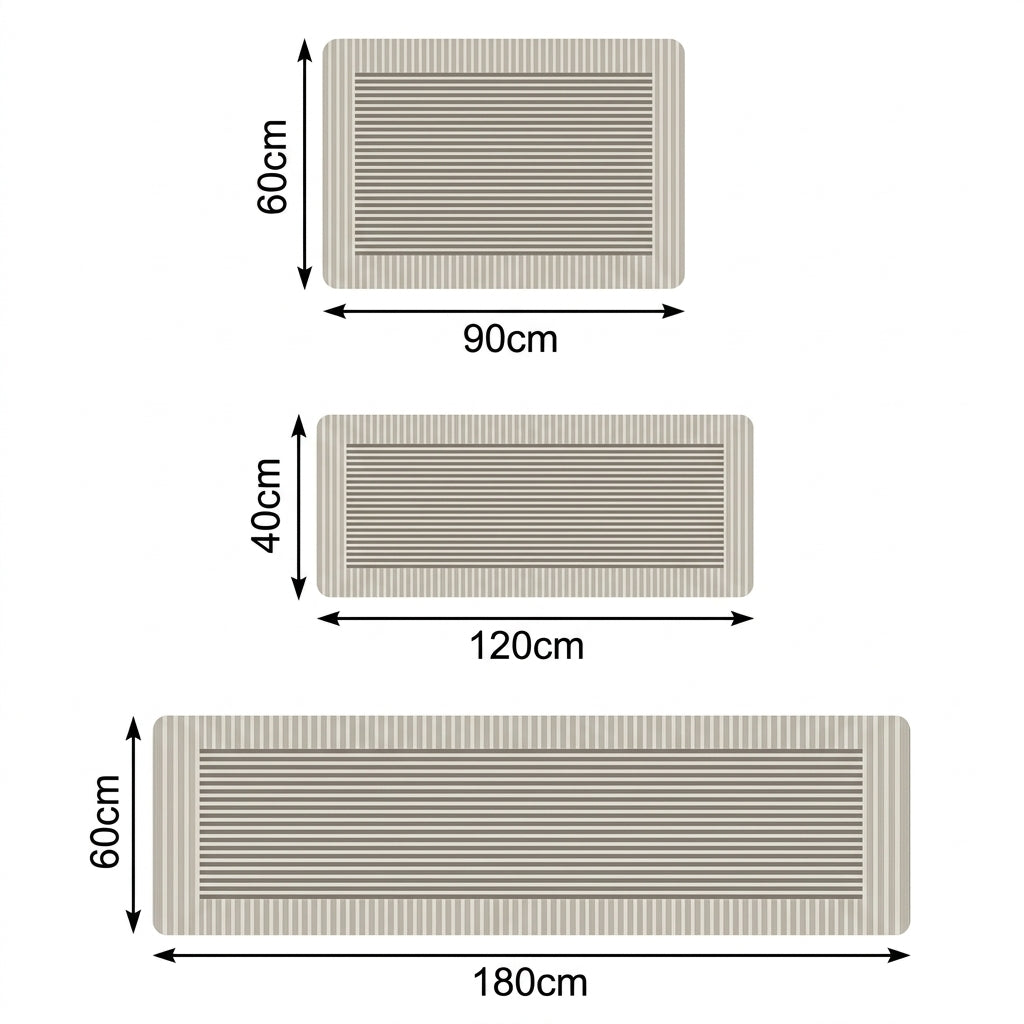Tapete para Cozinha Antiderrapante Absorvente Casa Stony