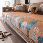 Capa de Sofá Boho Jacquard Chenille Antiderrapante