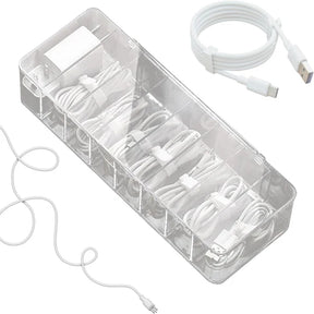 Organizador de Cabos Com Divisórias - Casa Stony