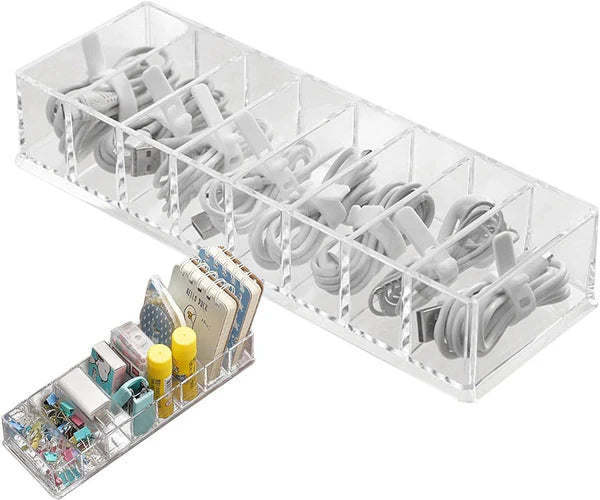 Organizador de Cabos Com Divisórias - Casa Stony