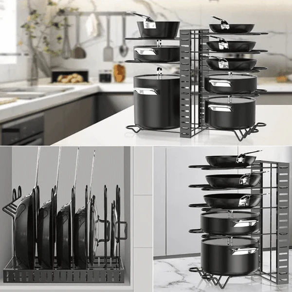 Organizador de Panelas e Tampas Armário de Cozinha - Casa Stony