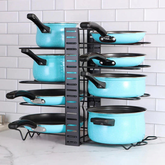 Organizador de Panelas e Tampas Armário de Cozinha - Casa Stony