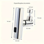 Medidas do arejador cascata