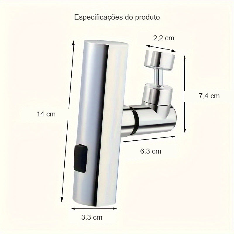Medidas do arejador cascata