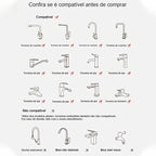 Torneiras compatíveis com o arejador LED