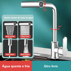 Quatro modos de saída de água da torneira cascata