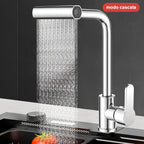 Torneira no modo cascata