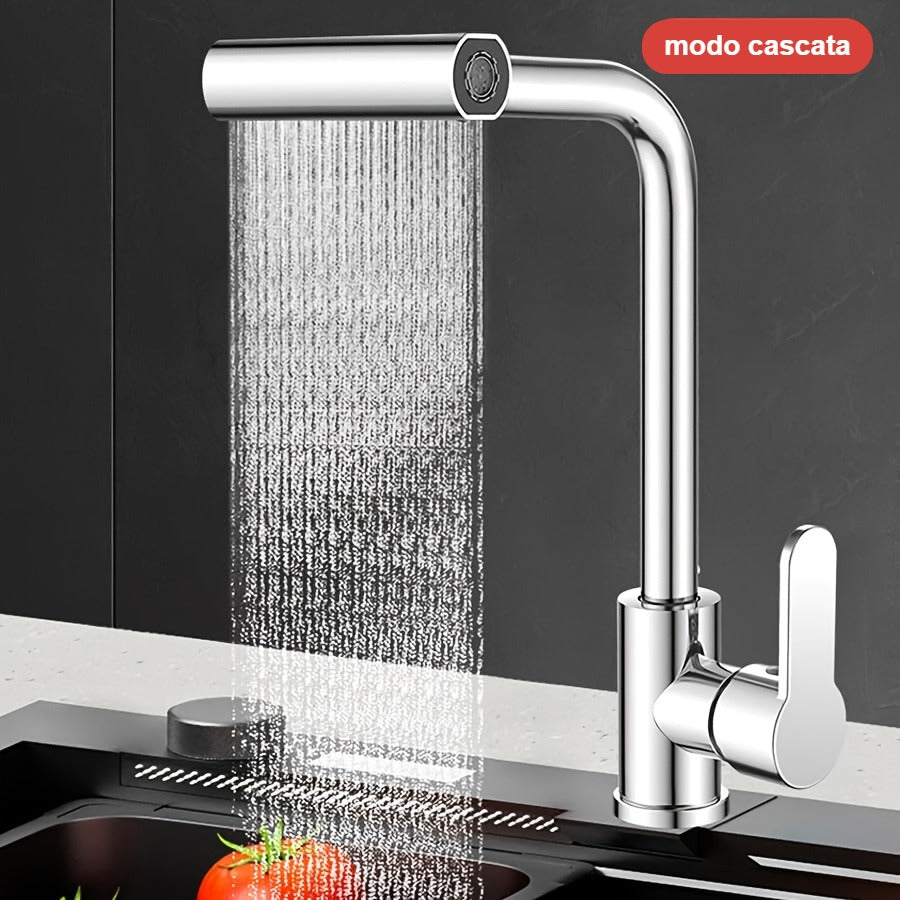 Torneira no modo cascata