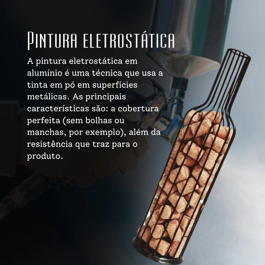 Porta Rolhas de Ferro Decorativo - Casa Stony
