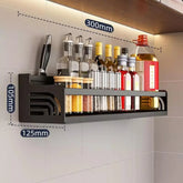 Prateleira Para Cozinha Em Aço Inox Multifuncional