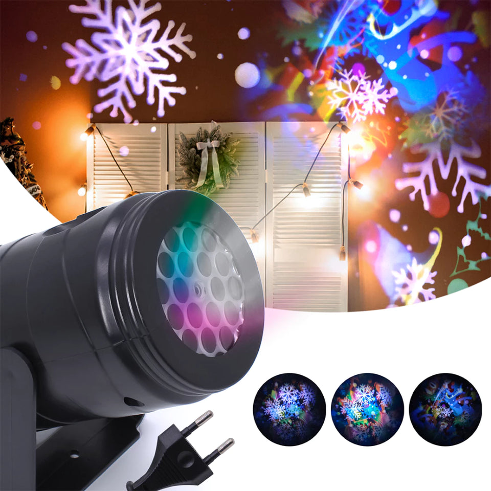 Projetor Led Natal Laser Jardim Desenhos Natalinos