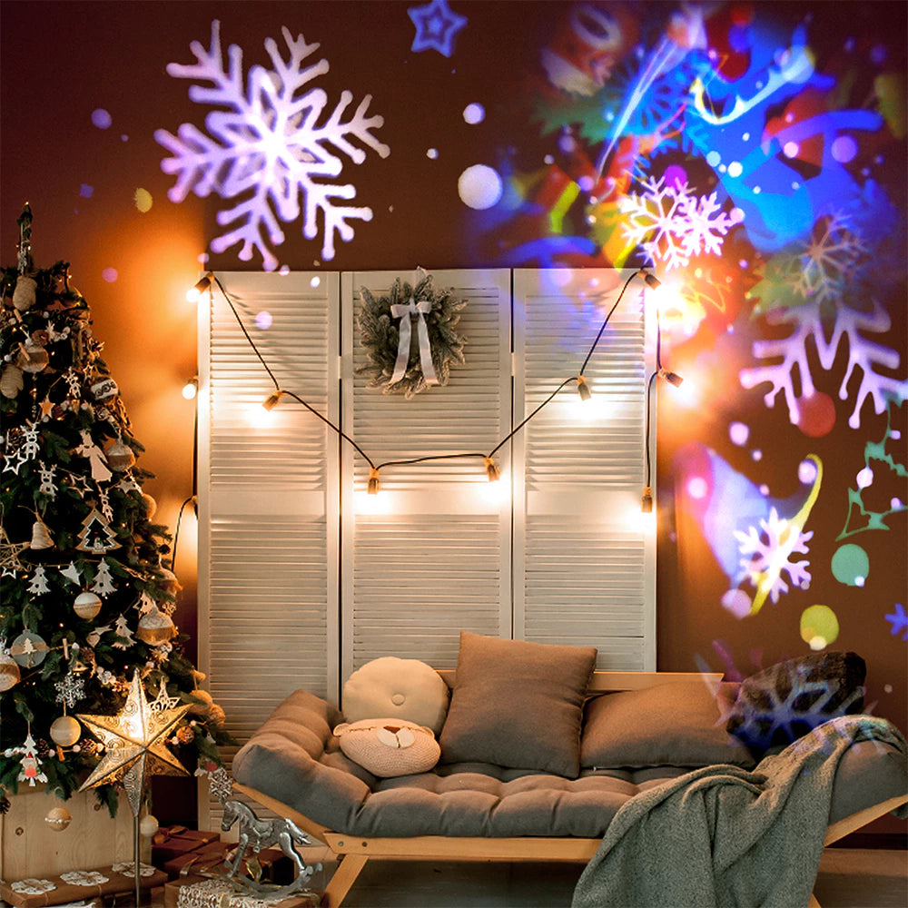 Projetor Led Natal Laser Jardim Desenhos Natalinos