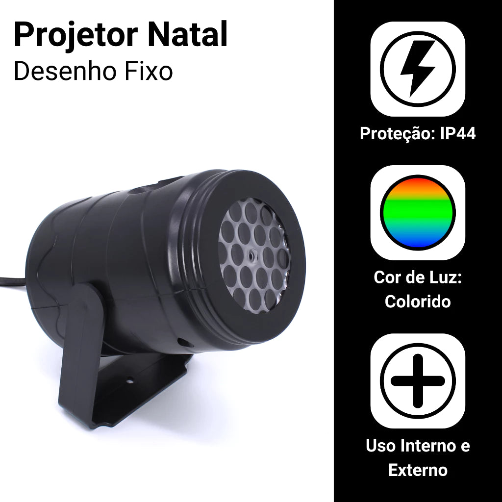Projetor Led Natal Laser Jardim Desenhos Natalinos