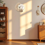 Relógio de Parede Quartzo com Design de Lua Moderna