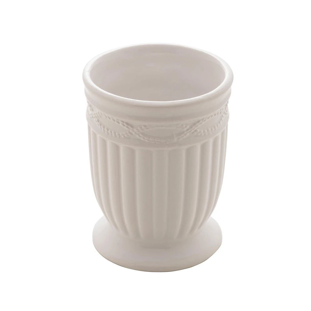 Kit Banheiro Lavabo de Cerâmica - Porta Sabonete Líquido e Porta Objetos - Casa Stony