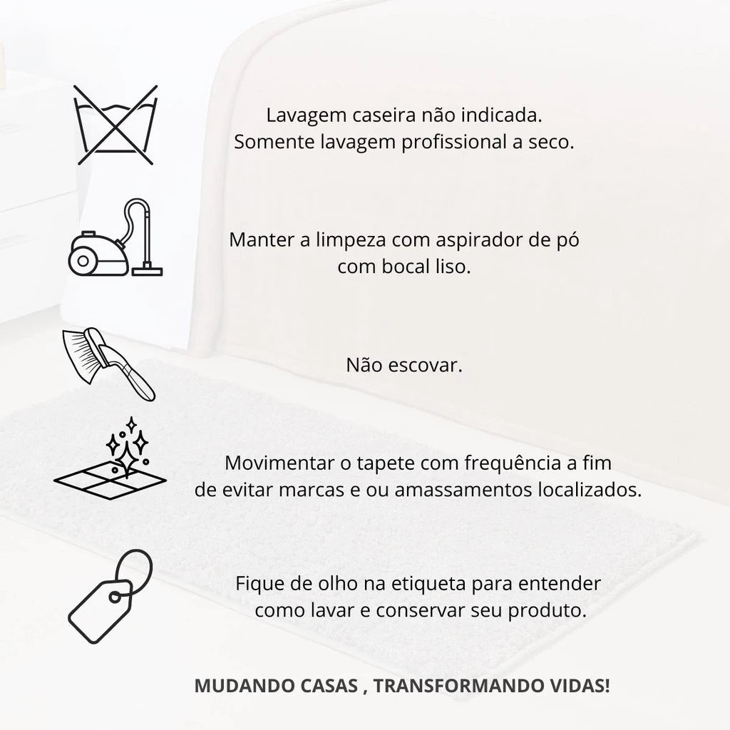 Tapete Beira de Cama Oásis Super Macio - Casa Stony