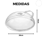 Tampa Microondas com Válvula Alça de Plástico Para Alimentos