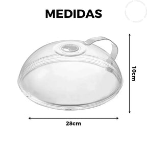 Tampa Microondas com Válvula Alça de Plástico Para Alimentos