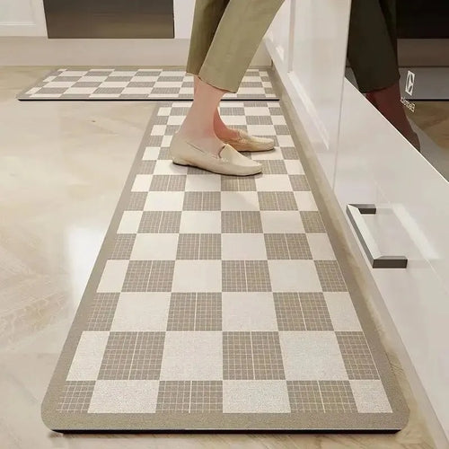 Tapete passadeira antiderrapante e absorvente para cozinha