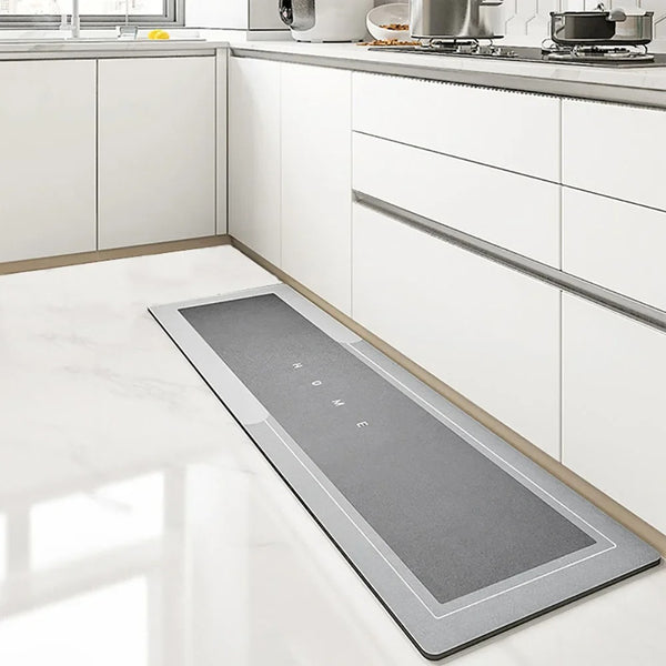 Tapete para cozinha antiderrapante e absorvente premium