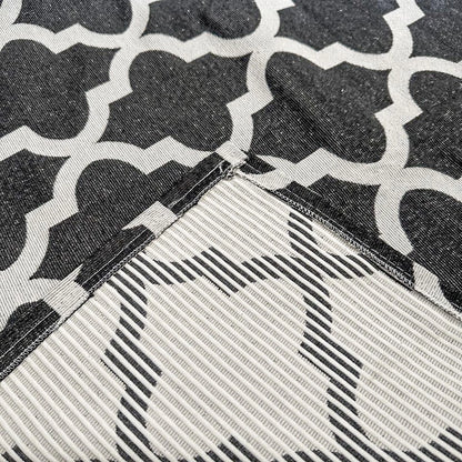 Tapete Antiderrapante Mosaico Geométrico Jacquard - Casa Stony