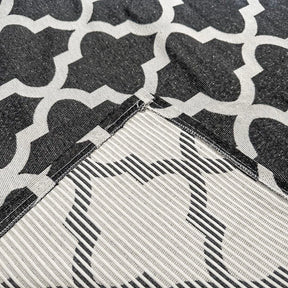 Tapete Antiderrapante Mosaico Geométrico Jacquard
