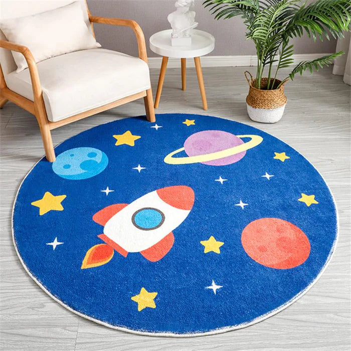 Tapete Infantil Redondo Antiderrapante - Casa Stony