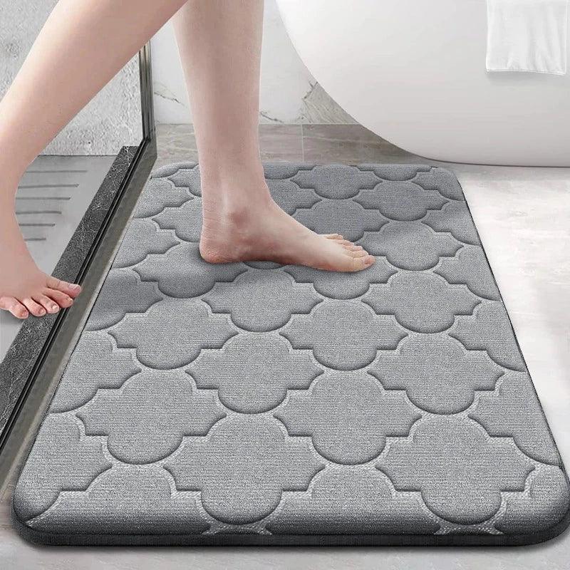Tapete para Banheiro Absorvente Coral Lavável
