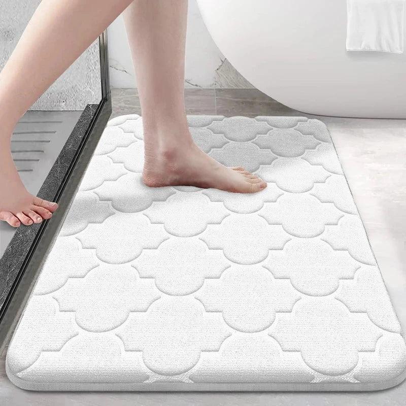 Tapete para Banheiro Absorvente Coral Lavável