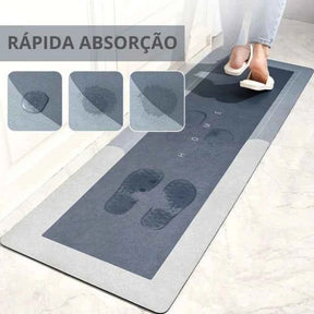 Tapete para Cozinha Antiderrapante Absorvente Premium