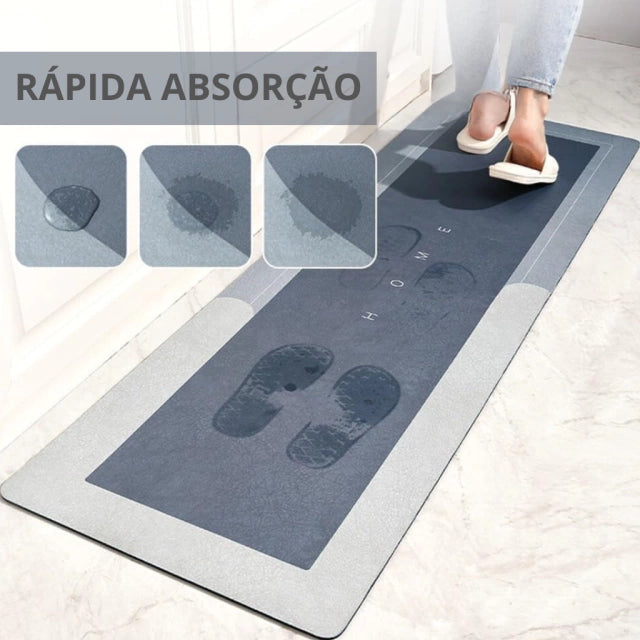Tapete para Cozinha Antiderrapante Absorvente Premium