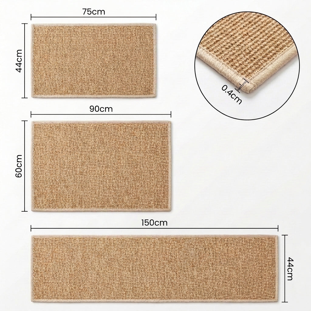Tapete Antiderrapante Para Cozinha de Sisal