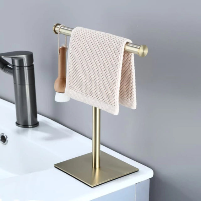 Toalheiro de Mesa Porta Toalha de Rosto Inox - Casa Stony