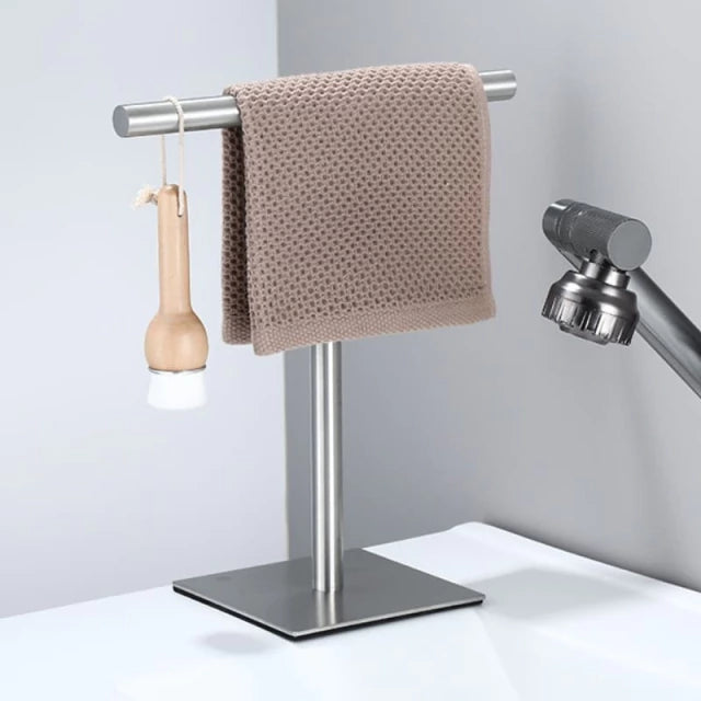 Toalheiro de Mesa Porta Toalha de Rosto Inox - Casa Stony