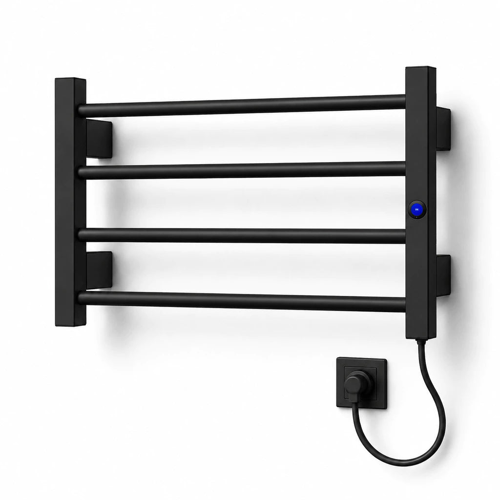 Toalheiro térmico slim com interruptor liga e desliga com LED