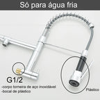 Torneira De Parede Para Cozinha Gourmet Monocomando Água Fria
