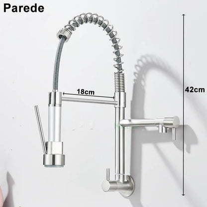 Torneira De Parede Para Cozinha Gourmet Monocomando Água Fria