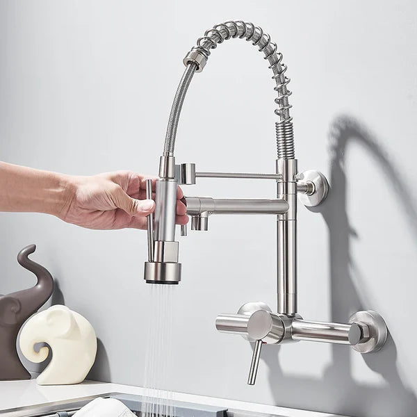 Torneira De Parede Para Cozinha Gourmet com Misturador