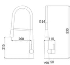 Torneira Para Cozinha Monocomando Pull-Out