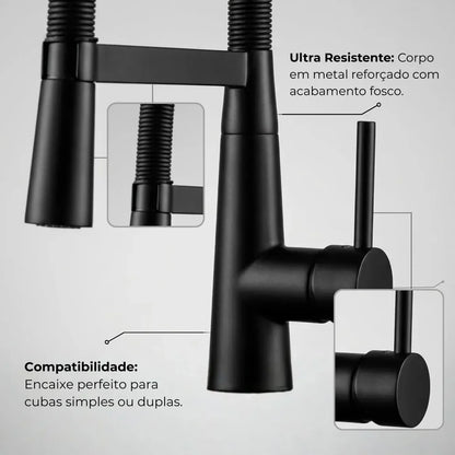 Torneira Para Cozinha Monocomando Pull-Out