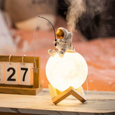 Umidificador de Ar e Luminária de Mesa Led Lua Astronauta