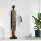 Estátua Africana Escultura de Resina - Casa Stony