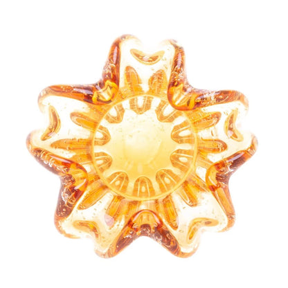 Vaso Murano Vidro Italy Ambar