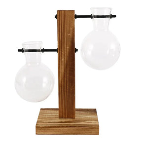 Vaso Decorativo Terrário de Plantas com Suporte