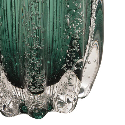 Vaso Murano Vidro Italy Verde Esmeralda