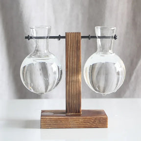 Vaso Decorativo Terrário de Plantas com Suporte