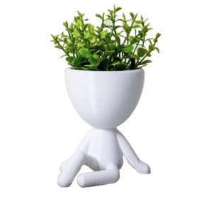 Mini Vasinhos com Flor Artificial 3 Unidades