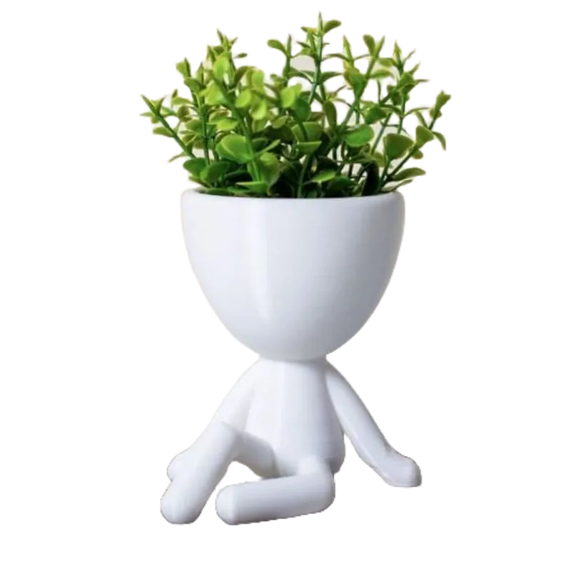 Mini Vasinhos com Flor Artificial 3 Unidades